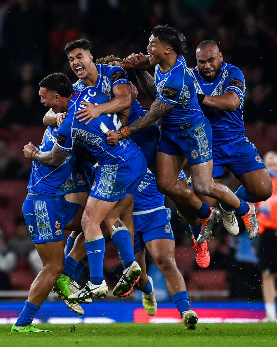 What a moment! 👏 🇼🇸 

#RLWC2021 #GETTYSPORT