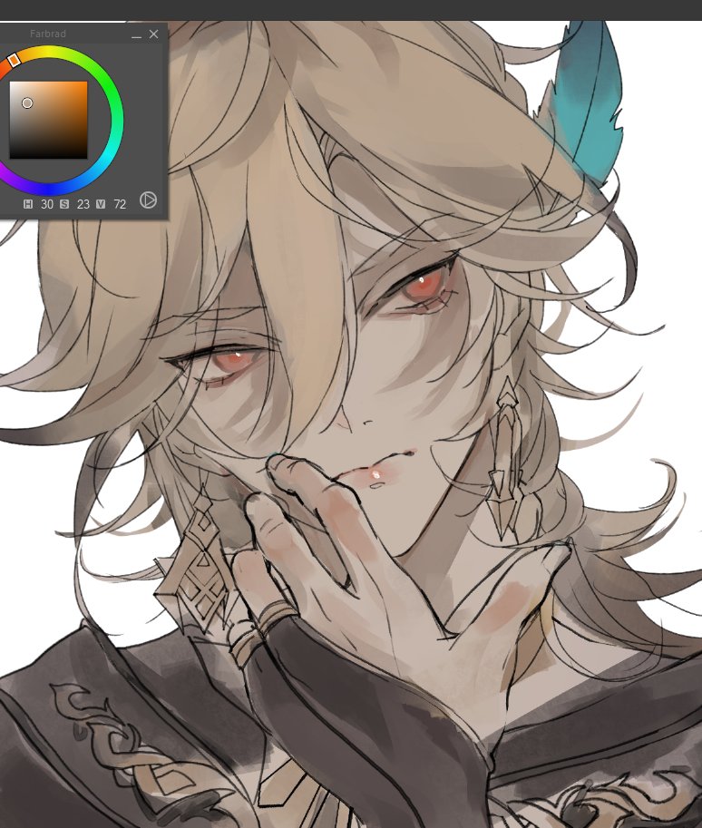 KuroshiroX's tweet photo. Kaveh wip! https://t.co/iIInpYu5B0