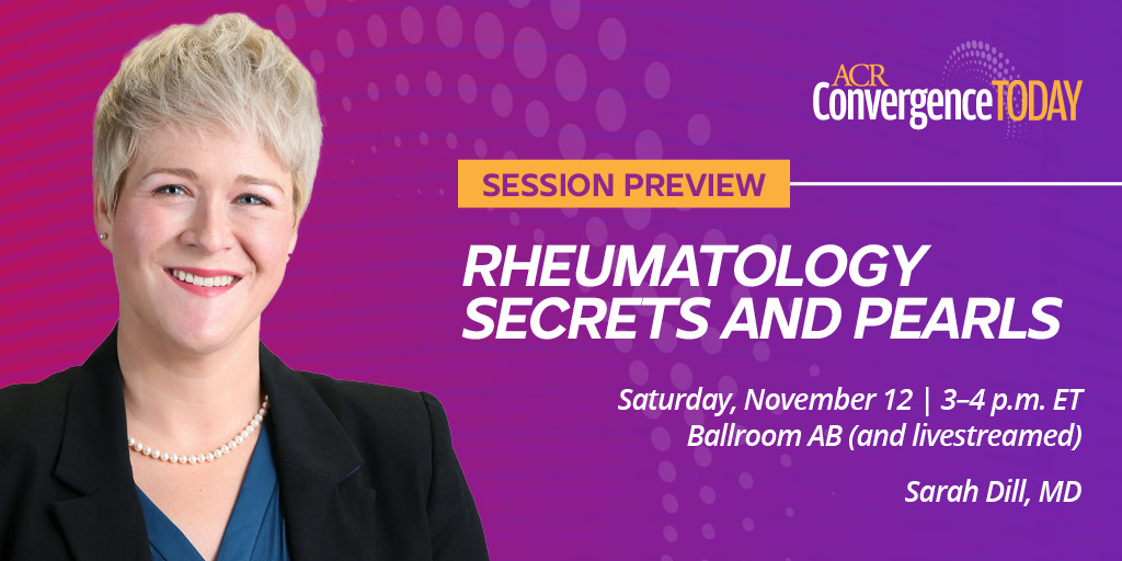 ACRheum's tweet photo. A unique session at #ACR22 will offer the chance to learn some of the finer details of #rheum practice from master clinicians. Read a preview in ACR Convergence Today → https://t.co/4RdSqGv8KL https://t.co/4R1RFKgH4C