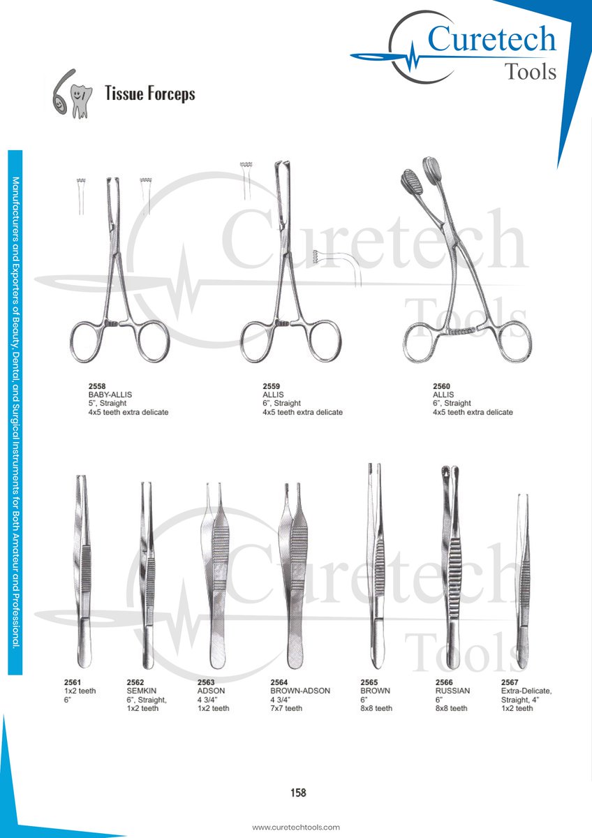 CureTools's tweet photo. Tissue Forceps by Cure Tech Tools
For inquiries https://t.co/gbNjxEQZ2o
Furthermore sales@curetechtools.com
#surgicalinstruments https://t.co/TUa8g55feU