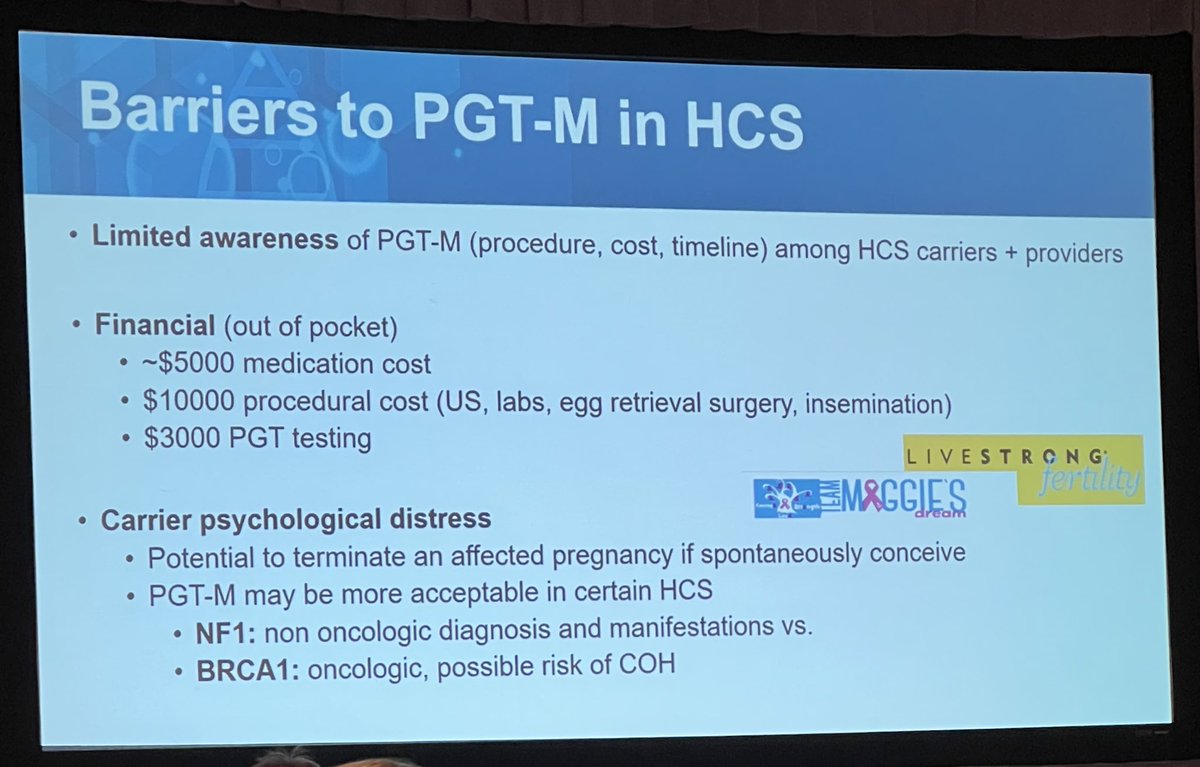 CGAIGC's tweet photo. What are the barriers to preimplantation genetic testing in #HereditaryGICancer? #CGAIGC22 https://t.co/Mr0eWx4bsh