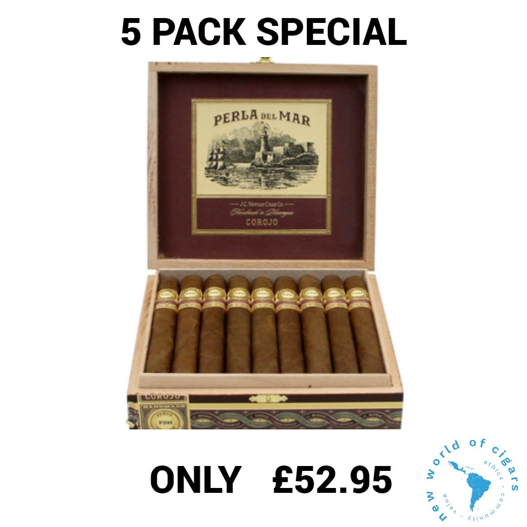 At this price you should just fill your humidor! #cigar #cigars #newworldcigars #jcnewmancigars #perladelmar #WorldCup2022 #nicaraguancigars #cigarsuk