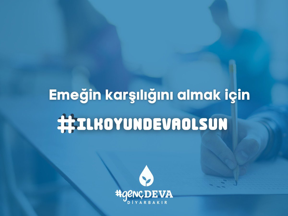 gencdevadiyrbkr's tweet photo. Emeğin karşılığını almak için #ilkoyundevaolsun https://t.co/XGiESZvS4n