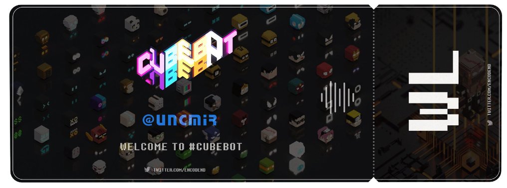 uncmir's tweet image. Fantastic to finally get a ticket, it&apos;s a wonderful thing, thanks to our @Encodend 
#CUBEBOT #ICP