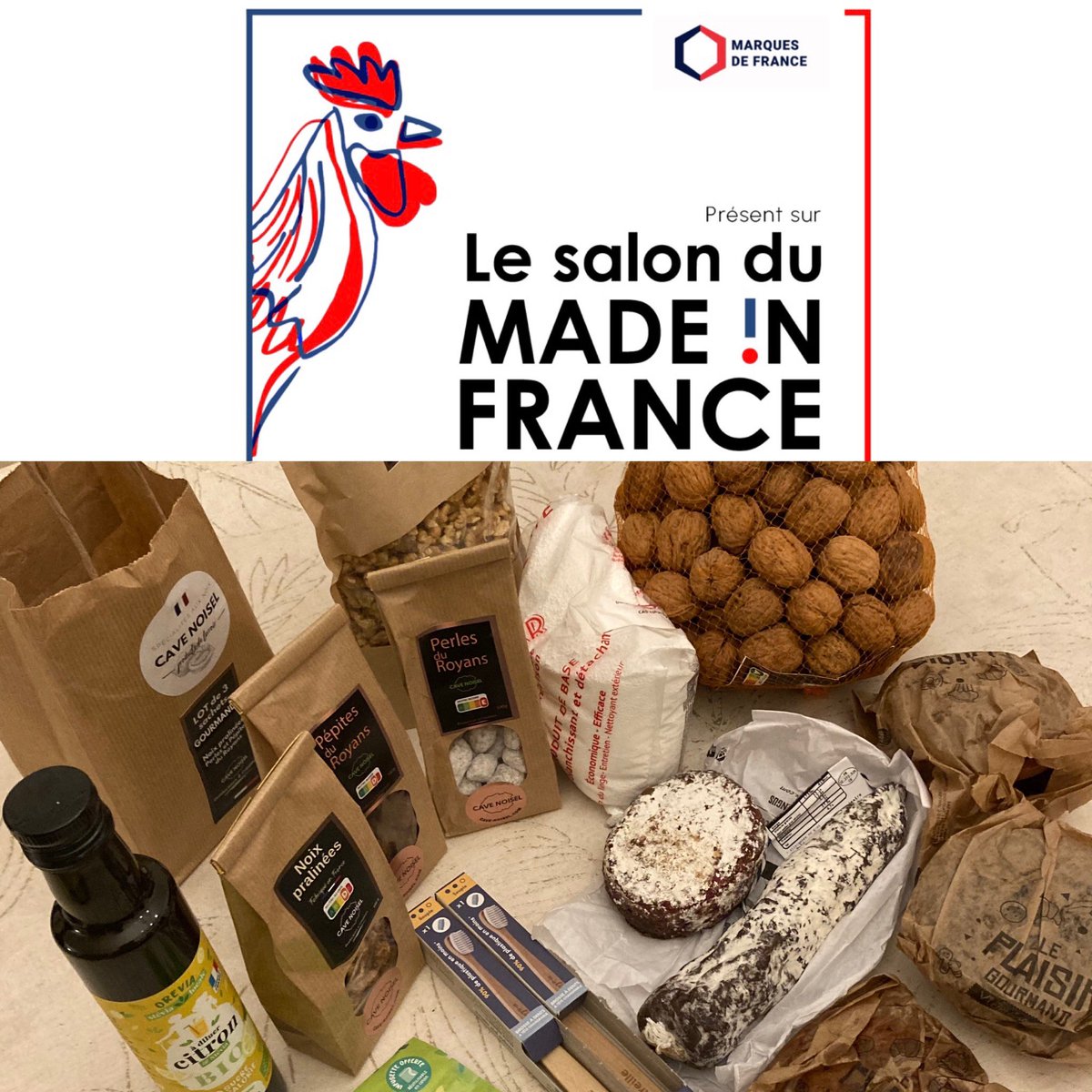 Venez soutenir nos producteurs français 🇫🇷, découvrir, déguster de nouveaux produits de qualité 😍…! Salon #MadeinFrance à Paris encore jusqu’à demain 👌!