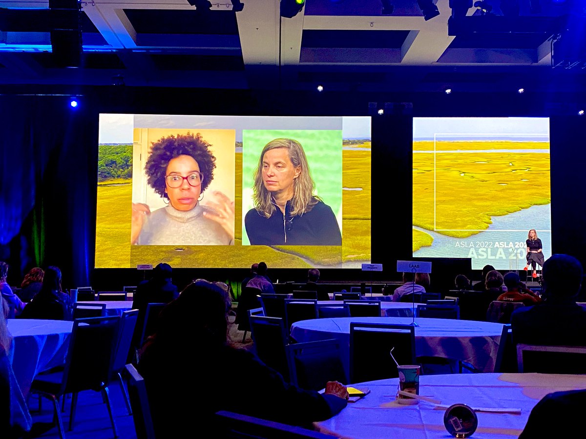 “Let’s move from living on top of nature to living with nature to living within nature. We are one of 8 million species. Let’s have some humility here..”

<a href="/UrbanOceanLab/">Urban Ocean Lab</a> <a href="/scape_studio/">SCAPE</a> <a href="/NationalASLA/">American Society of Landscape Architects</a> #asla2022