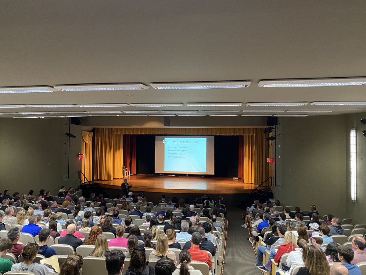 Packed house hearing from our Dean <a href="/intbizprof/">Madan Annavarjula</a> about our program and our path to career success!