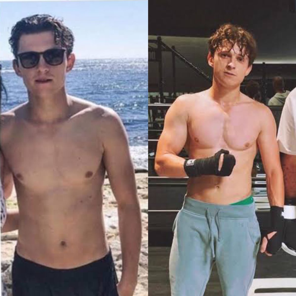 themarvelparker's tweet photo. tom holland really bulked up 😳 https://t.co/qEYk4F3vDV