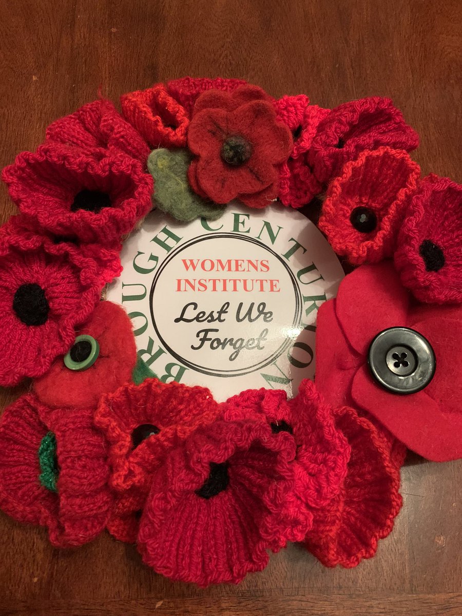 Thank you to all our lovely members who felted, knitted, sewed and crocheted poppies for our wreath for Brough War Memorial