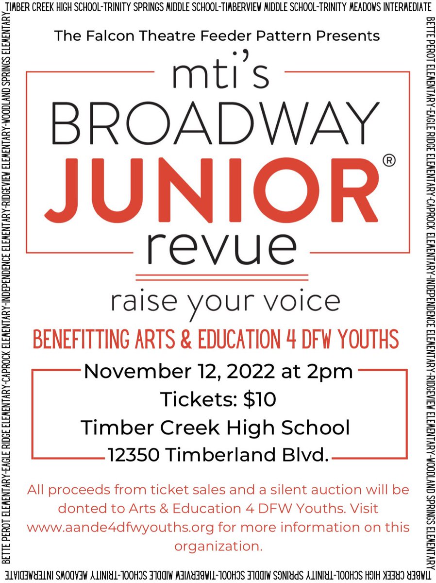 TheatreFalcon's tweet photo. Today is the Falcon Feeder Showcase! Come out and support a great cause! #falconflex https://t.co/duItl5BFEL