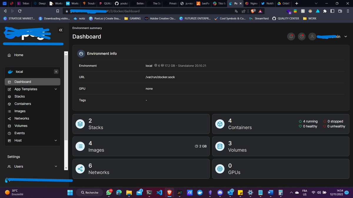 orbitturner's tweet image. 🖖🏾💛 HELLO DEVOPS💛😉

We Are Saturday and i&apos;m in a New Project for a big client  where i&apos;m in charge of all the Software and Infra Architecture. So, im having a lot of fun with the trio #DockerCompose #Portainer #NginxProxyManager 😊❤️

#NextStep: #k8s

#StayTunedToBeInformed