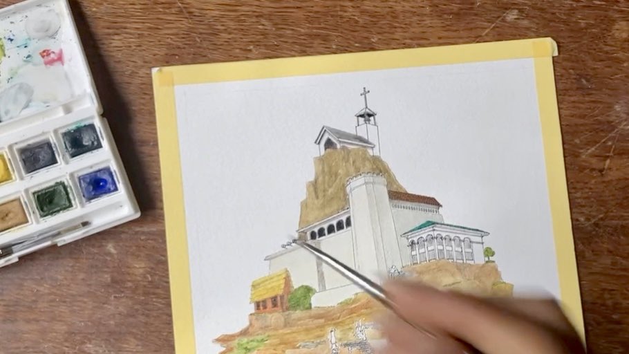 My dissertation is titled “The Architecture of Education: Nation-building, Social Class, and Modernity in Ghana”

I made a painting for the cover art (obviously 😂) which I titled ‘understructure, superstructure’
The painting speaks to my findings and arguments.