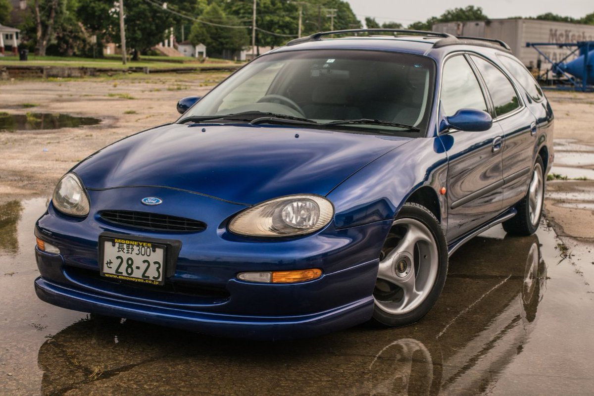 Bringatrailer's tweet photo. Now live at BaT Auctions: Japanese-Market 1996 Ford Taurus GL Wagon. https://t.co/T3L4agpnvr https://t.co/jLRaXQ0sip