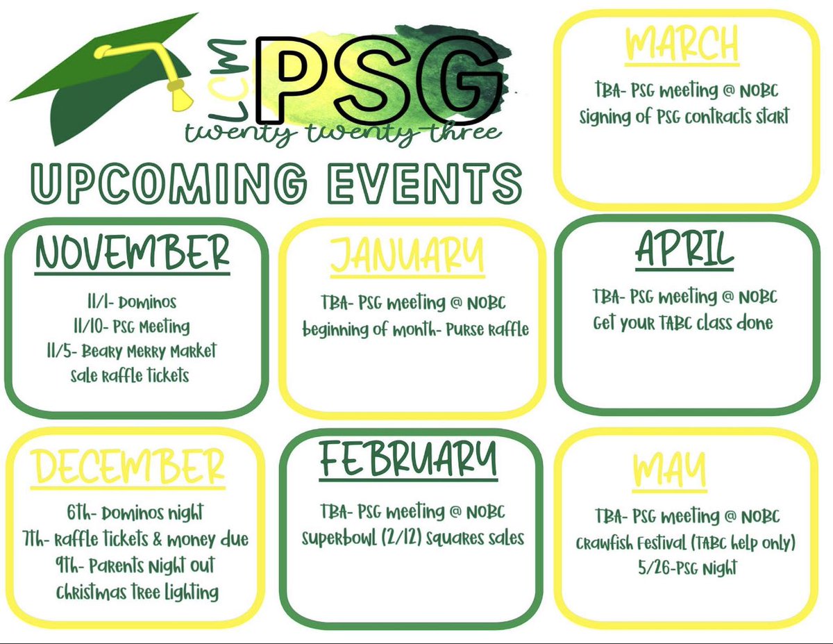 Recap of Thursday’s meeting as well as upcoming events.