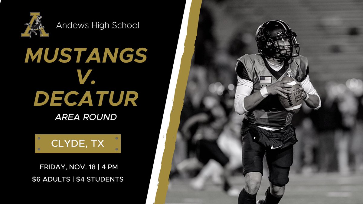 On to the next round… 

🆚 Decatur
📅 Friday, Nov. 18
⏰ 4 pm
📍Clyde Bulldog Stadium
🎫 $6/$4 - online link coming soon