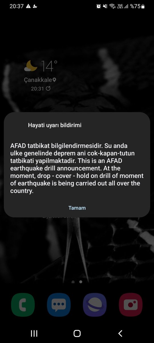 nqacvn's tweet photo. Tam saatinde diyemiyorum da neyse bizde biraz geç deprem oldu https://t.co/VJ0hWTrB4d