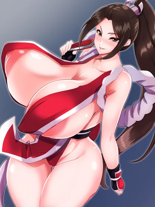 [R-18] 魔乳輪ドスケベくの一 #おっぱい #SNK #KOF #餓狼伝説 #不知火舞 https://t.co/UYtW2YcOZ6 