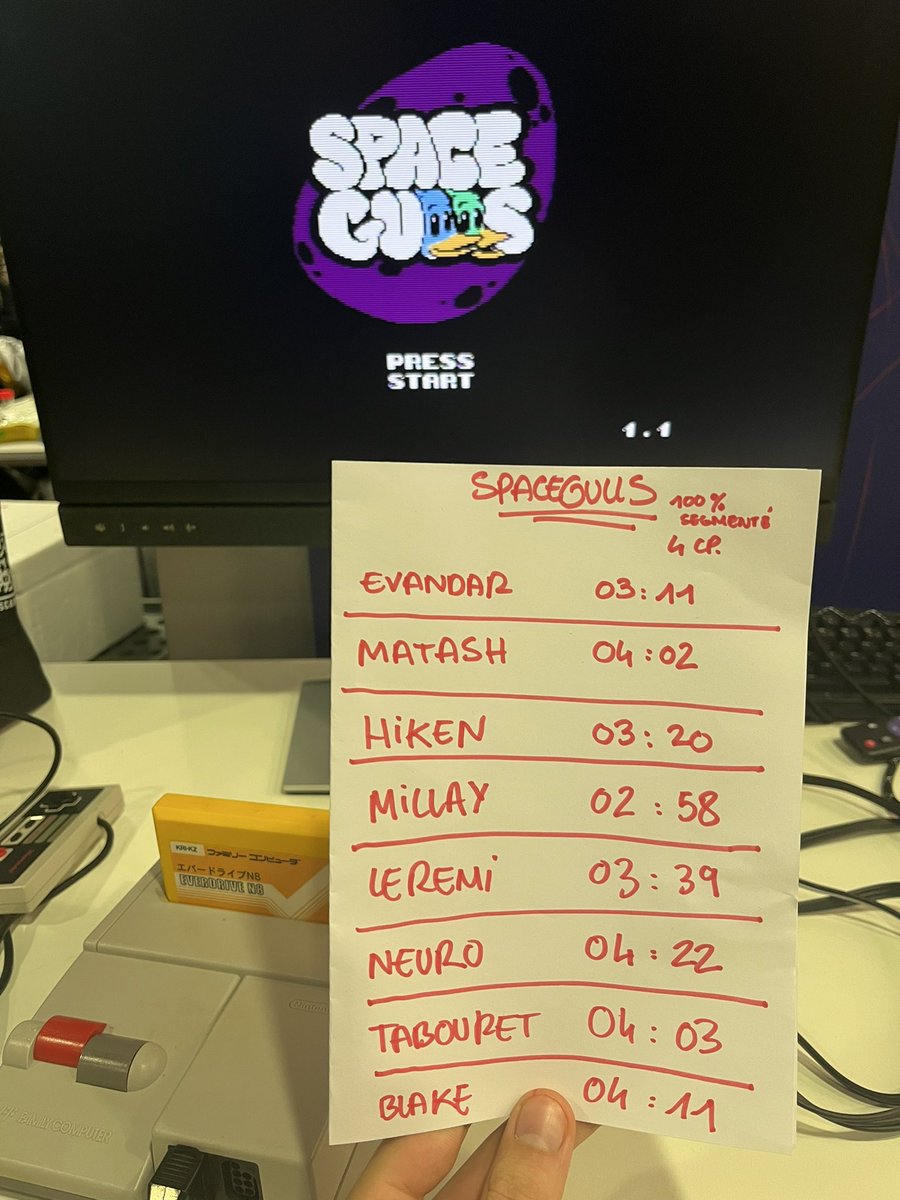 GG et merci a toutes les personnes qui sont passé essayer Spacegulls ! #interglitches2022