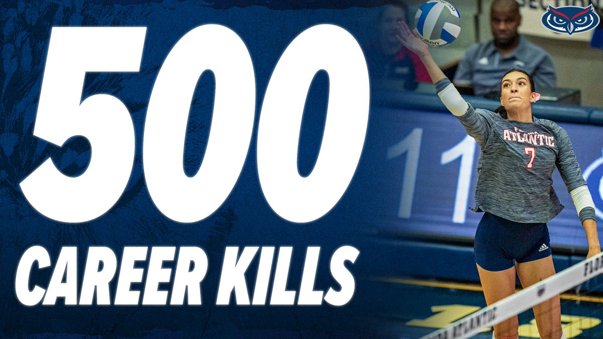 Florida Atlantic Volleyball (@fauvolleyball) on Twitter photo With her match-high six kills in the opening set, <a href="/valeriarosadof/">valeria rosado</a> has now surpassed 500 career kills! ๐ช
#WinningInParadise With her match-high six kills in the opening set, <a href="/valeriarosadof/">valeria rosado</a> has now surpassed 500 career kills! ๐ช
#WinningInParadise