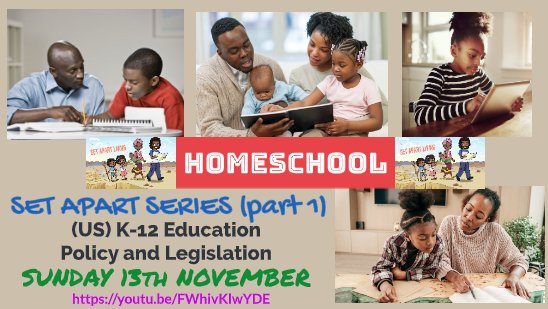 365_WISE's tweet photo. Join this international family discussion. A series focused on Homeschooling amongst the BLACK DIASPORA. I will be on tomorrow's session to teach about US K-12 Education Policy &amp; Legislation and answering questions. Bring a guest with you. Live at 3pm Pacific Time ‼️ https://t.co/AAfgUlQ4si