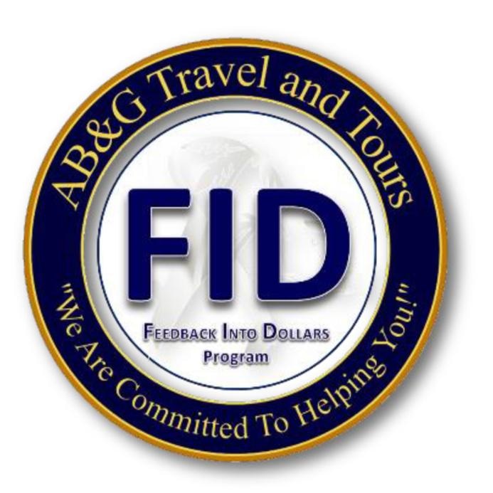 "5 WEEKS INTO CHRISTMAS"
Our Feedback Into Dollars (FID) program is sponsoring this HOLIDAY PRIZE TRIVIA!
The participants need to DM their answers on any of our AB&amp;G social media platforms (IG, FB or Twitter) 
Now let's, "Travel Into Christmas With Some Trivia!" 🌎 ✈️ 🎅🏼