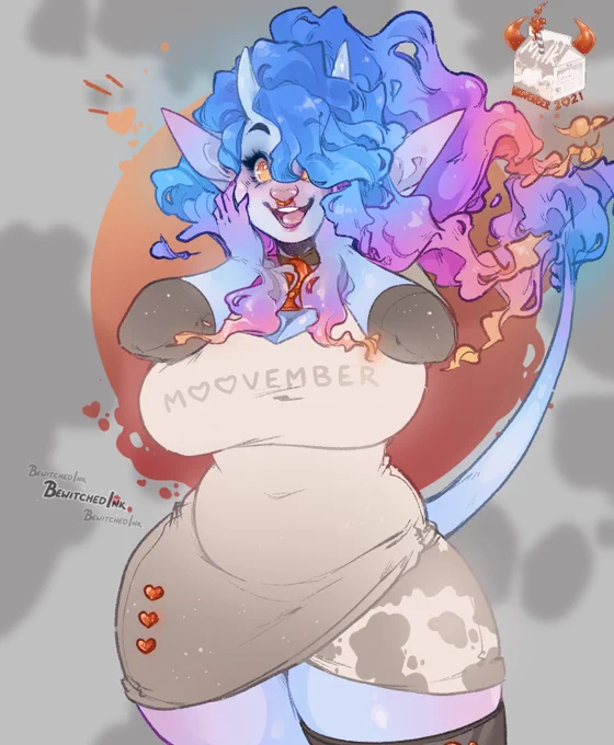 Highlights from Moovember's Fourth  2021! This year's theme &amp; commissions will open this evening~✧ 2022 Cow•mmission Countdown ✧ 
