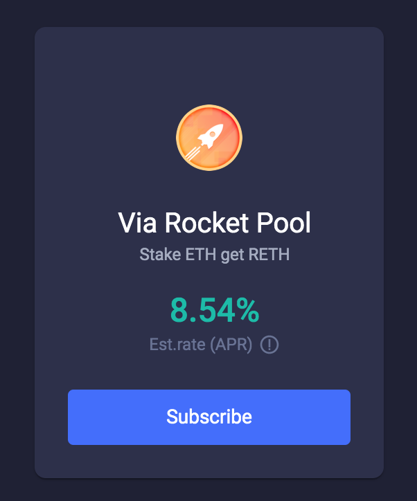 Loopring Earn is expanding💙 
Staking ETH with <a href="/Rocket_Pool/">Rocket Pool</a> is now live on Loopring🚀

Earn daily ETH rewards completely gas-free🚀

Come and see for yourself
➡️ loopring.io/#/invest/defi/…