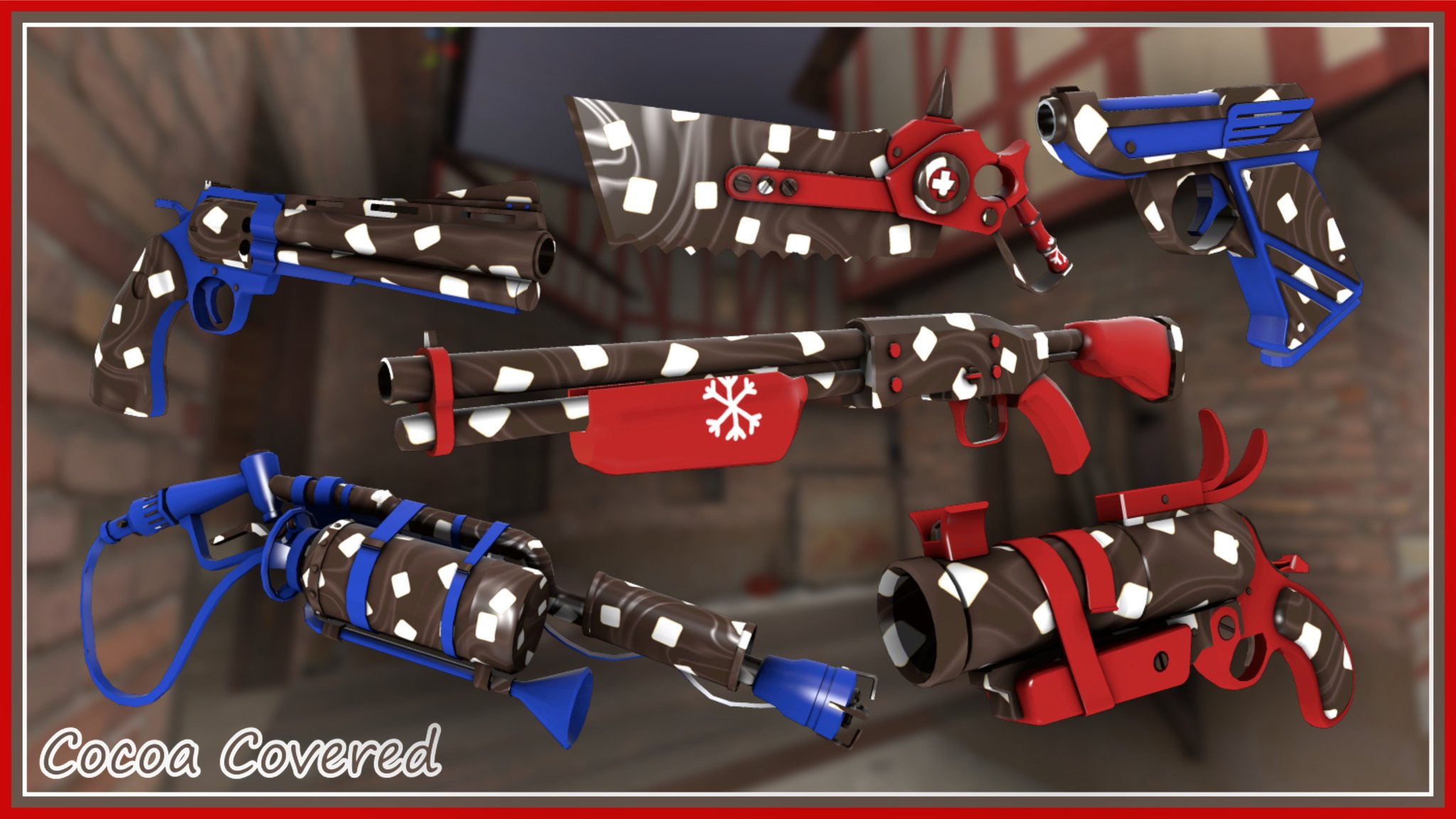 TF2 Emporium on Twitter "New Smissmas War Paint, Cocoa Covered