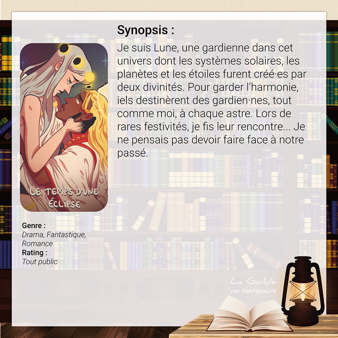 webtooneur's tweet photo. Aujourd'hui, nous vous présentons #LETEMPSDUNEÉCLIPSE de @luune_yosei 
 
📖 Pour lire son histoire : https://t.co/CwdRYdTG87

N'hésitez pas à laisser un petit message à l'artiste 🧡

#LaGuildedesWebtooneurs #Webtooneur #Webtoon #Canvas #Webcomic #FR #BD #Lecture #Artiste https://t.co/7rlnugPAnO