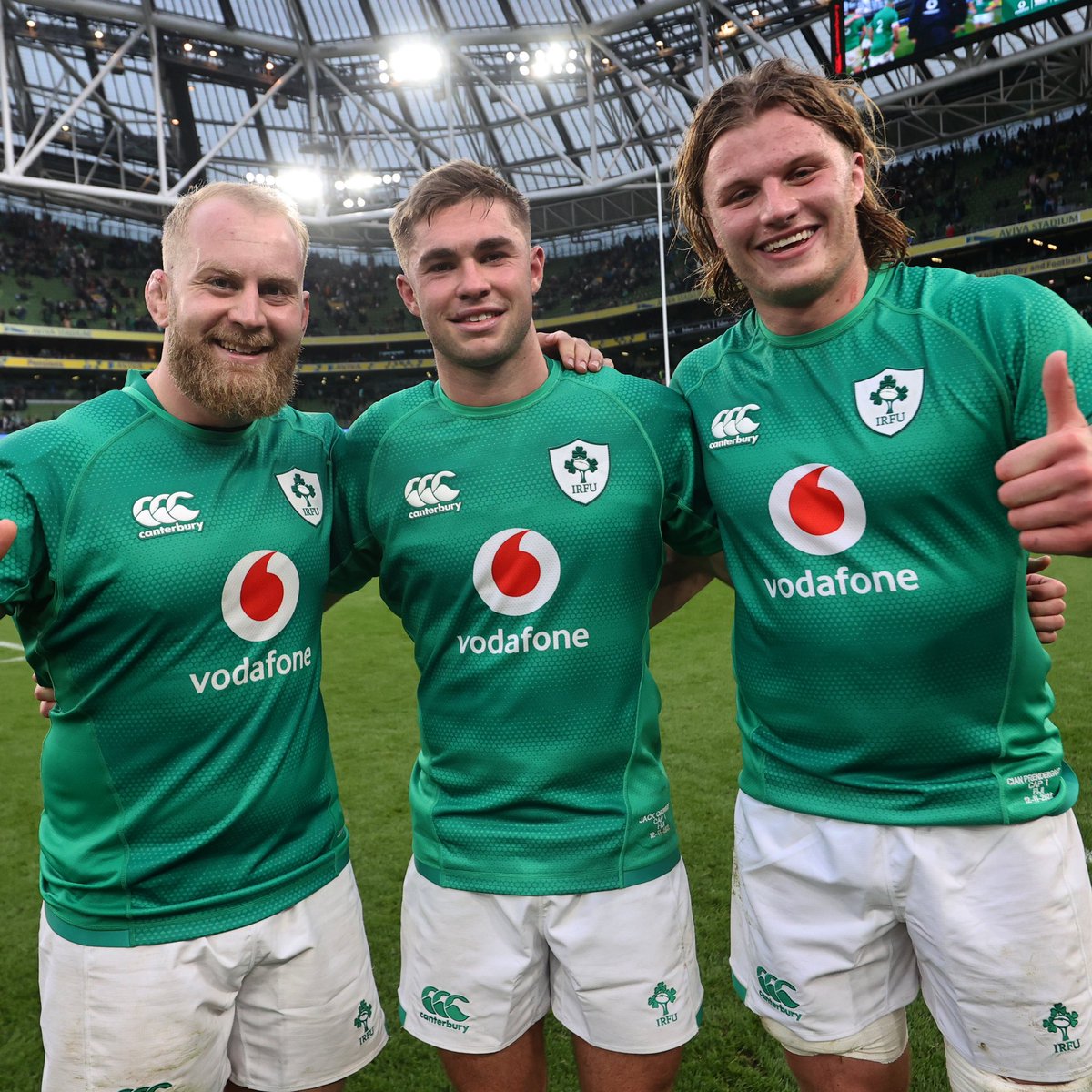 A special day for our three new caps! 🧢

#TeamOfUs | #IREvFIJI
