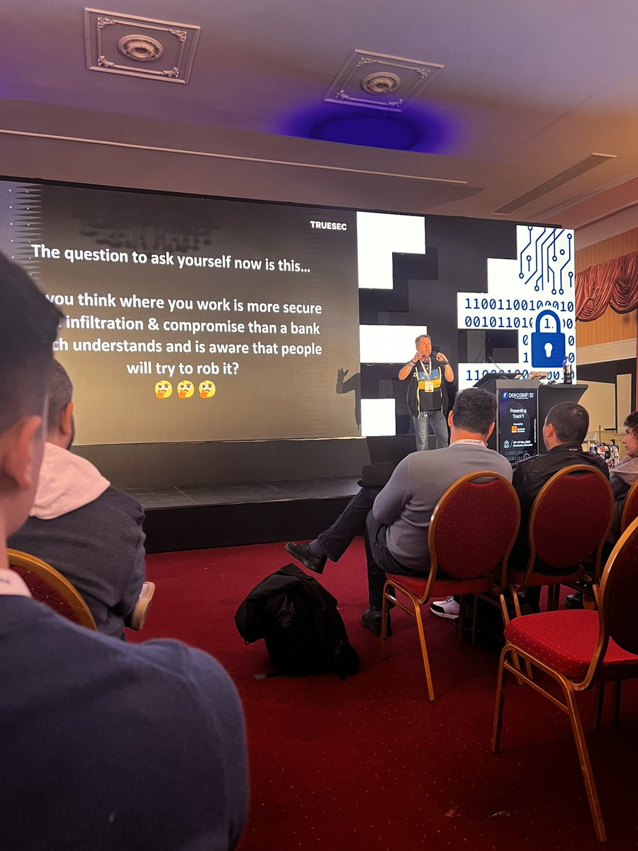 0xSeth's tweet photo. Had a bunch of fun at @DefCampRO !
Saw @jaysonstreet live on stage with his fun &amp; scary stories at the same time (“Remmeber the kittens” - Jayson). https://t.co/ukr4U5BxQR