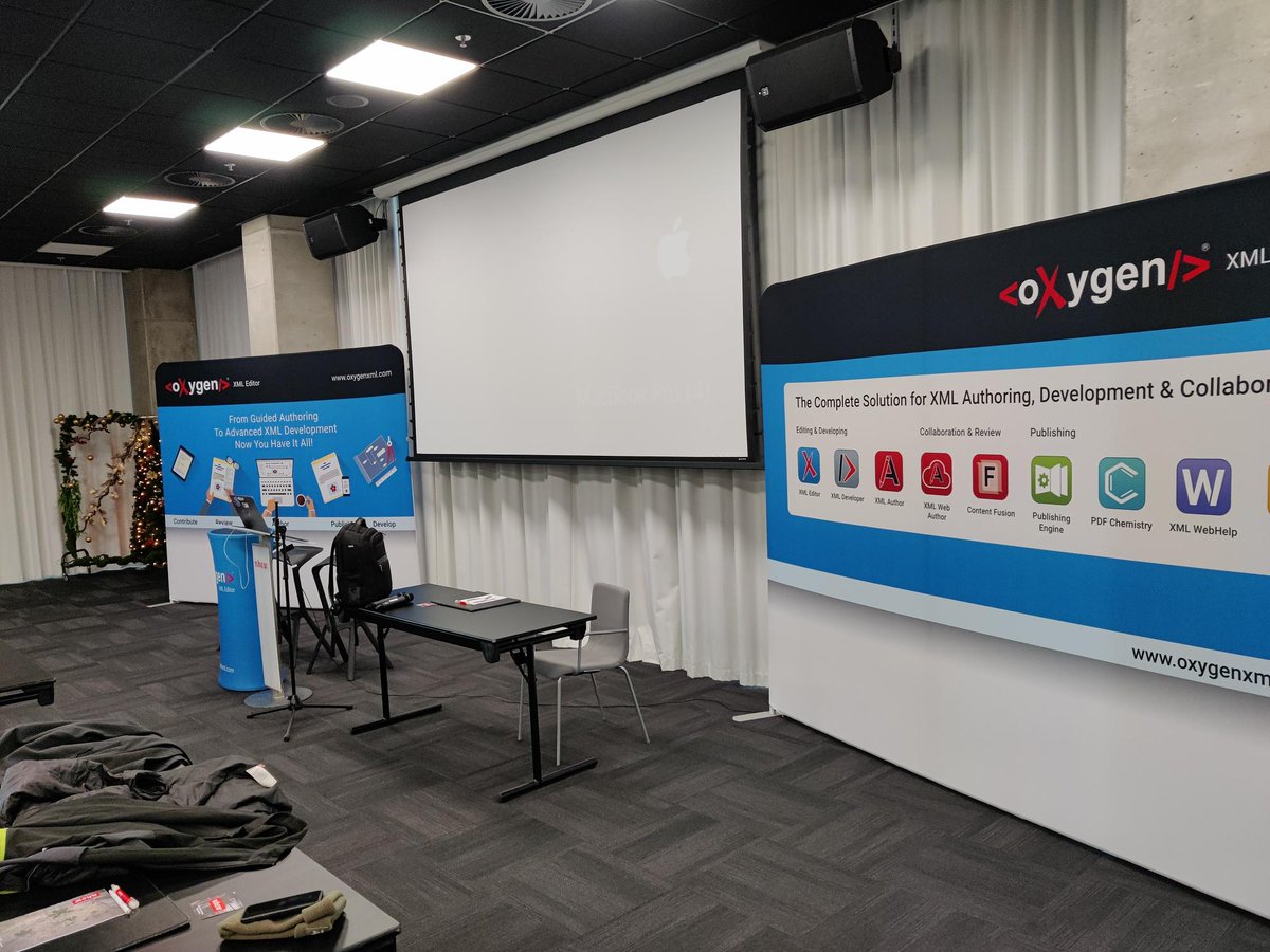 oxygenxml's tweet photo. Rotterdam, we have arrived!
As you can see in the pictures below, everything is set up for tomorrow's event - ๐๐๐ง๐-๐ข๐ง ๐๐ฎ๐ ๐ฎ๐ฌ๐ฎ๐ฎ.
Registration begins at ๐ด:๐ฏ๐ฌ ๐๐ . Don't worry, the morning coffee is on us! ๐โ๏ธ
#dita #ditaot #oXygenXML https://t.co/8UQMRiv9wK