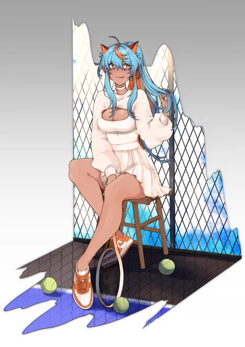 Gacha style commission for my bestie  