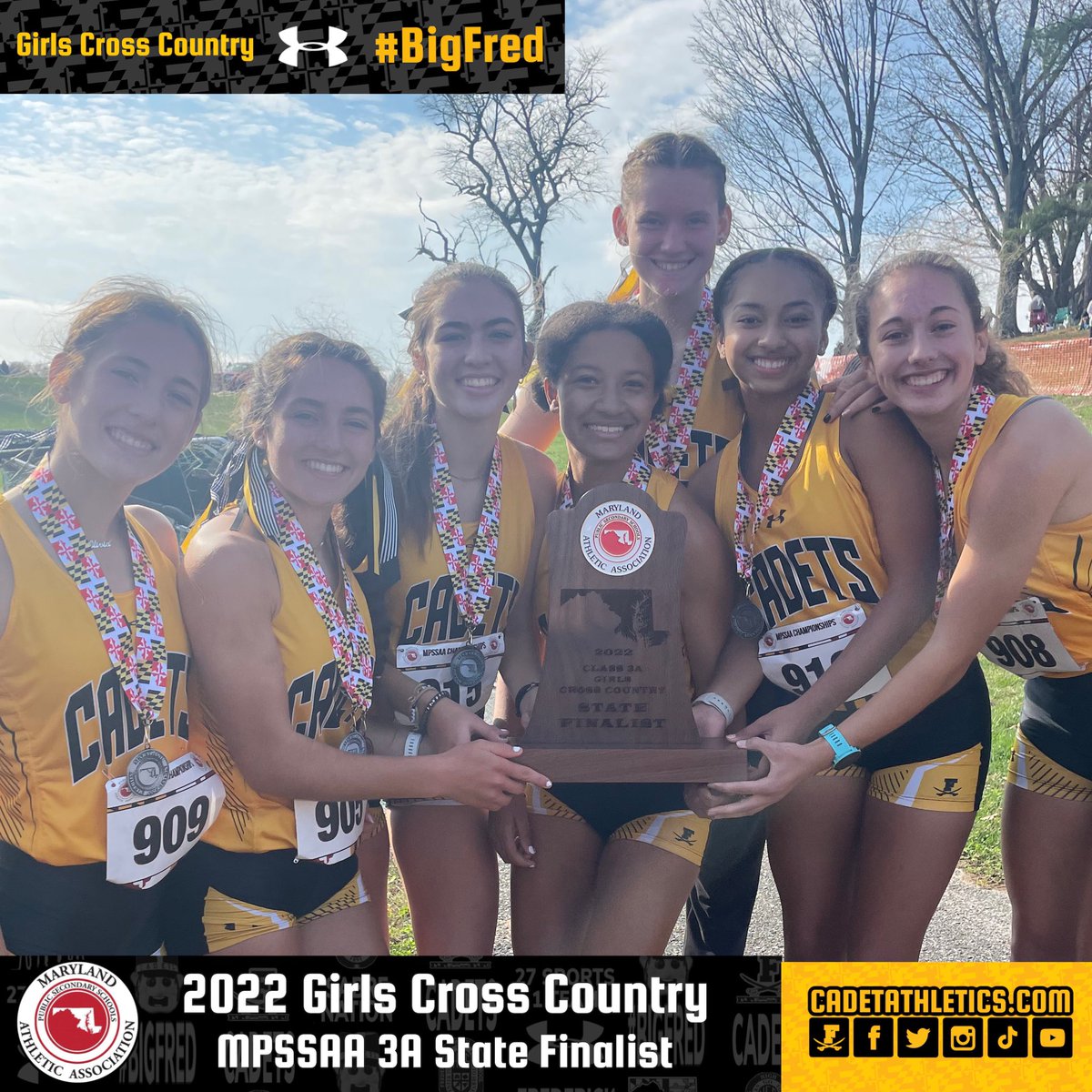 ⚡️Cadetathletics.com News Flash⚡️
🥈HARDWARE ALERT🥈
<a href="/CadetXC_/">Frederick High XC</a> places second at todays MPSSAA 3A State Cross Country Championship.

⚔️ | #BigFred
