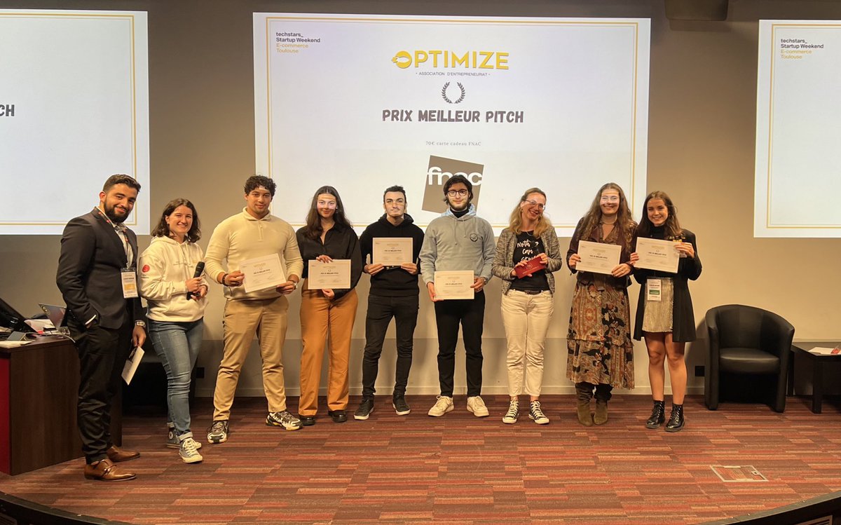 tbs_education's tweet photo. Toutes nos félicitations aux gagnantes et gagnants de notre Techstars Startup Weekend by #OptimizeTBS 👏 👏 

🌱 Prix RSE : Inter’Gen 
 🗣️ Prix du meilleur pitch : City Direct 
♥️ Prix coup de cœur : Lining 

#StartUpWeekend #Entrepreneuriat #StartUp #TBSEducation https://t.co/eSFHtBguQt