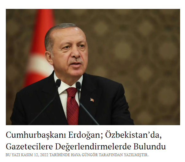 liberternews's tweet photo. Cumhurbaşkanı Recep Tayyip Erdoğan, Türk Devletleri Teşkilatı Zirvesi için gittiği Özbekistan’da gazetecilerin sorularını cevapladı.
#RecepTayyipErdoğan #Özbekistan #TürkDevletleriTeşkilatı #KKTC #TOGG #F16 #FethullahGülen #Avrupa #TahılKoridoru https://t.co/BY1Z5fQj5X