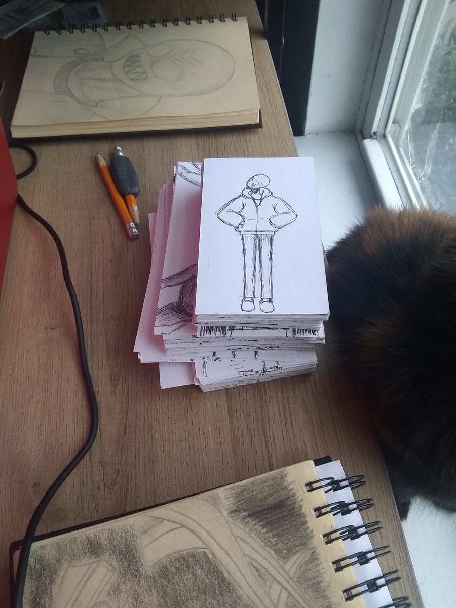 Monster_Town_T's tweet photo. Check out the ink pile. https://t.co/H3uK0iRqne