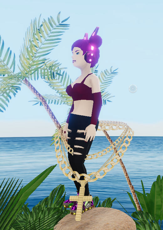 RoseBonnuit's tweet photo. Go to -30,-107, take a picture with the 
@virtewel x GG chain, and get a free wearable.  - 
@BVerseDCL @_MannyAlves @maryanaDCL
@GoldGuyDCL @LUCII_UV @metadjofficial
 #DCLMVMF22 #Metaverse #Festival https://t.co/u8EOXwaCgn