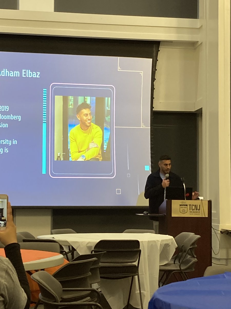 MLHacks's tweet photo. A great keynote address to kick off opening ceremony at #HackDown, given by Adham Elbaz from @bloomberg! Really excited to see what hackers build this weekend 🤩 https://t.co/aCbYU2abYo