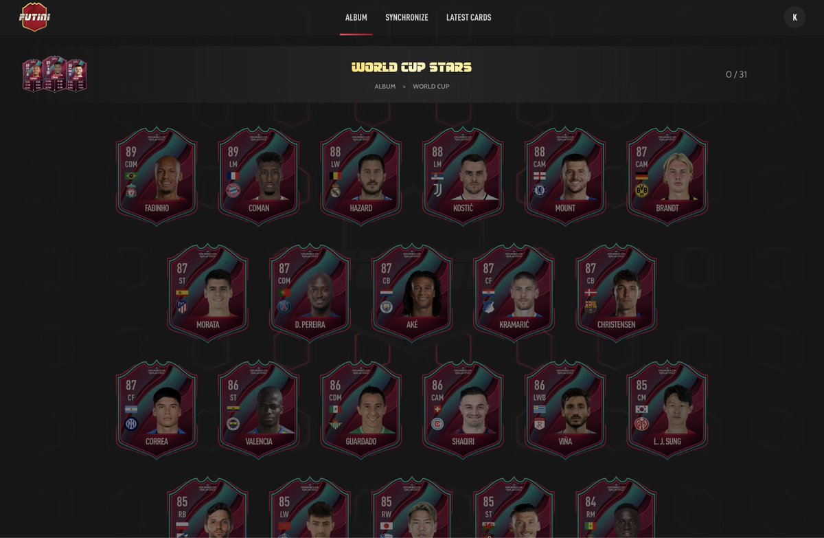 FutiniApp's tweet photo. #Worldcup Heroes, Path to Glory, and Stars are now in Futini !

Preregister now: https://t.co/Wxnd0Jg9i0 https://t.co/ebrpAZNT6e