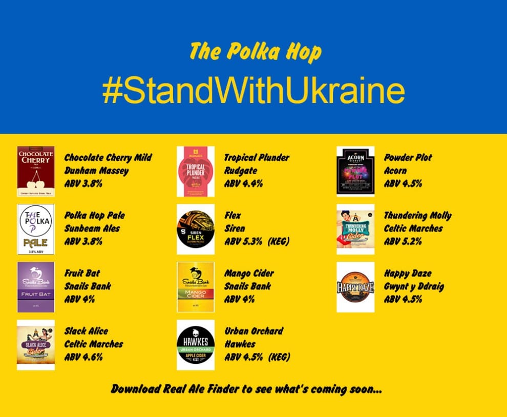 On the bar today! 🍻 Beer Board: bit.ly/38NFIlz #StandWithUkraine #Ukraine @DunhamMasseyAle @rudgatebrewery @AcornBrewery @SunbeamAles @SirenCraftBrew @WakefieldCamra #RealAleFinder