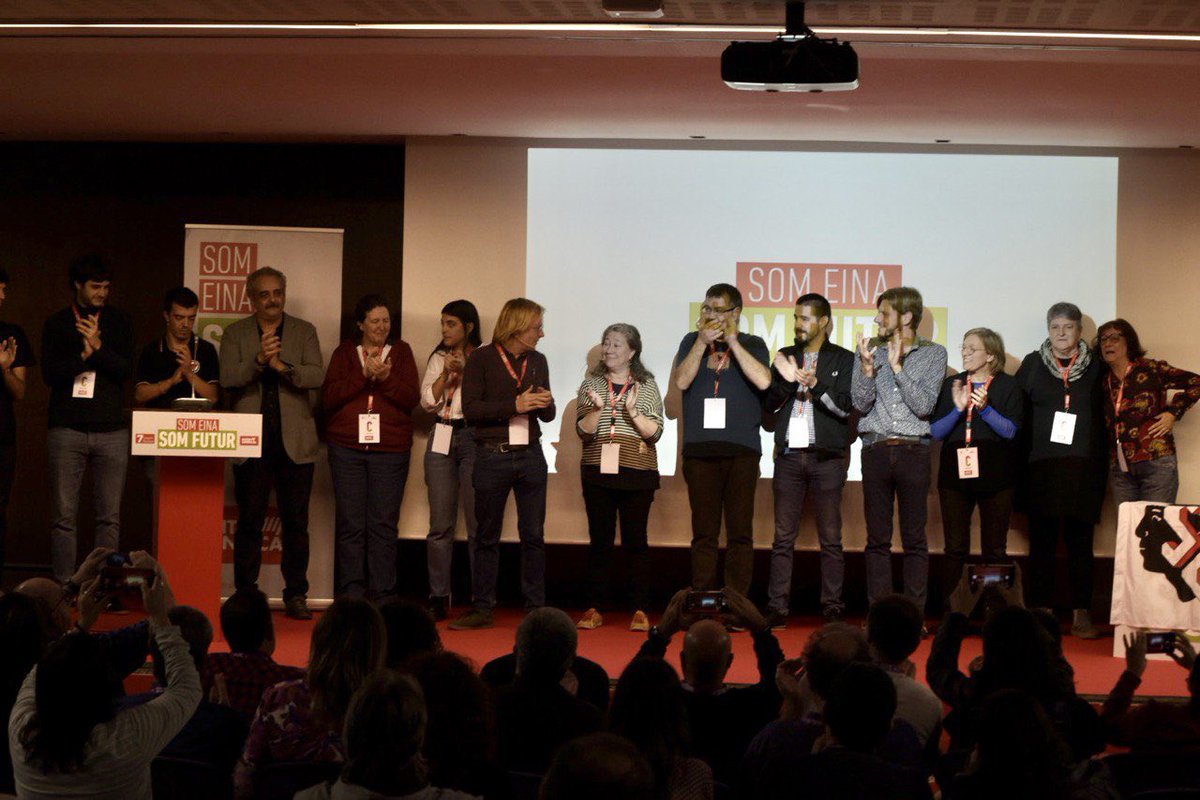 🔴La Intersindical hem renovat el Secretariat Nacional amb el repte històric de continuar construint el sindicalisme independentista, de classe i de contrapoder que els treballadors d’aquest país necessita.

🟢Som eina, som futur!
#CongrésIntersindical