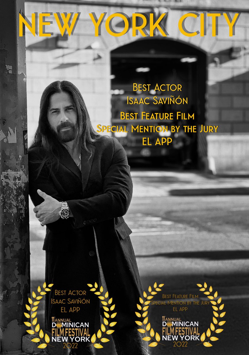 RulinFilms's tweet photo. Queremos agradecer el reconocimiento otorgado como Best Feature Film #ELAPP @elappmovie Special Mention by the Jury y la selección como Best Actor @isaacsavinon por el jurado del Dominican Film Festival en la ciudad de New York @dffnycofficial .

Nos sentimos sumamente halagados. https://t.co/85XdgVrCgr