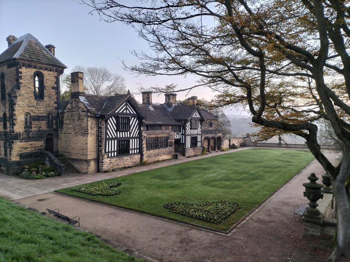 One of my favourite places #shibdenhall taken on this morning's run. Not only a magical place but famous as the former home of #annelister. Diarist, trailblazer, protofeminist and pioneering lesbian. Still tickets available to learn more about her life  eventbrite.co.uk/e/anne-lister-…