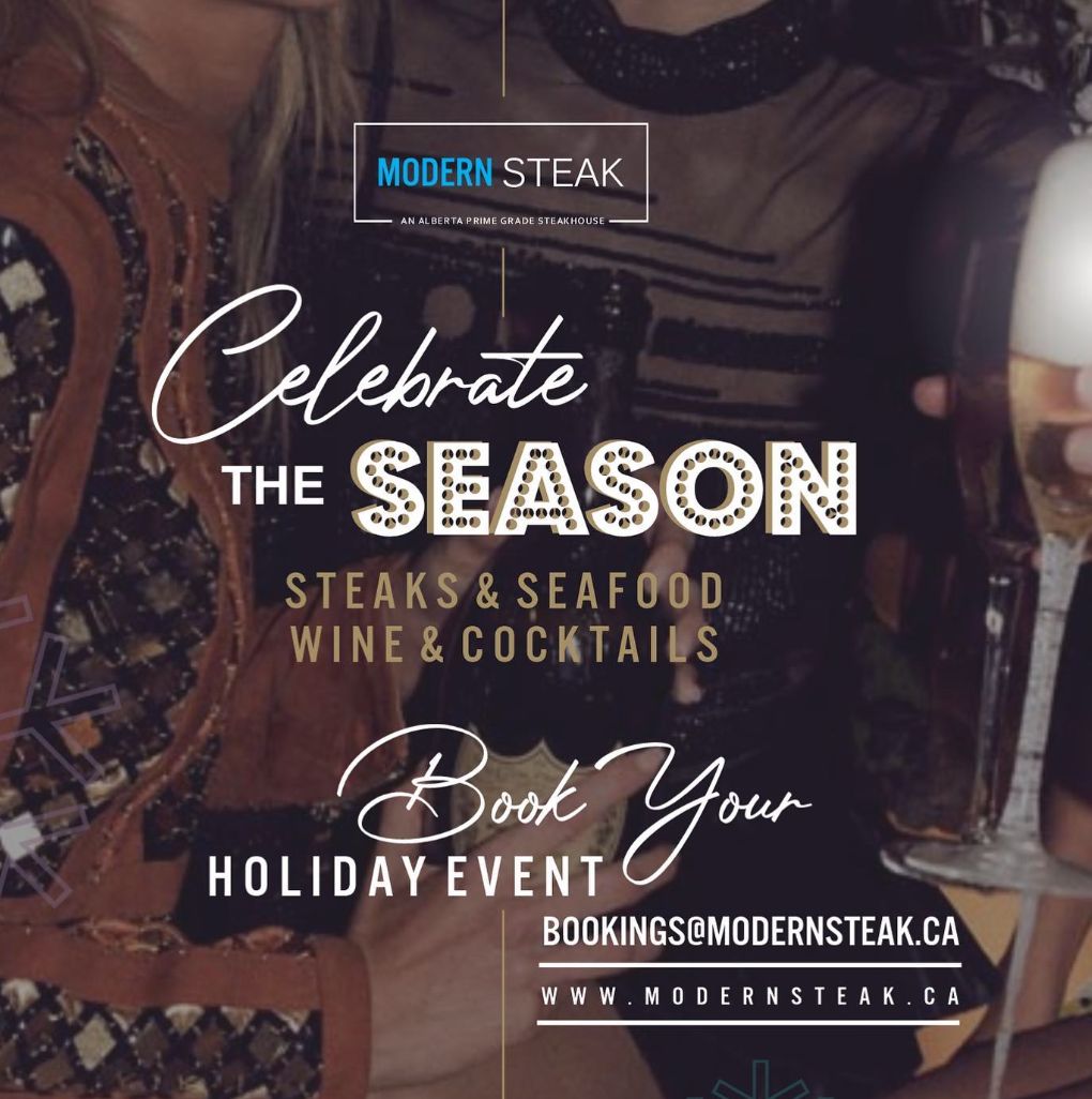 lifestyleyyc's tweet image. Have you saved your spot for the @modernsteakca&apos;s Holiday Event yet?? Book now on their website! 🥂🥩

#holidayparty #calgaryevent #steak #modernsteakca #calarybusiness #calgarydowntown #calgaryfood #calgarylife #calgaryrestaurants #dowtownyyc #myyyc #stephenave