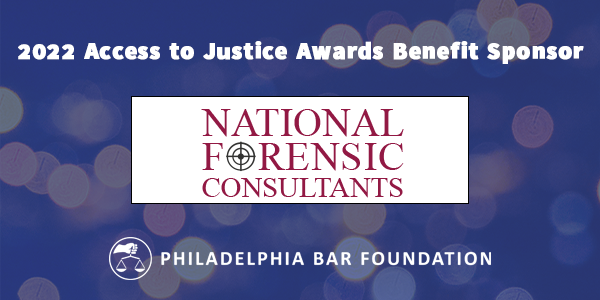Thank you National Forensic Consultants for your support of the Foundation and this year's Access to Justice Awards Benefit!