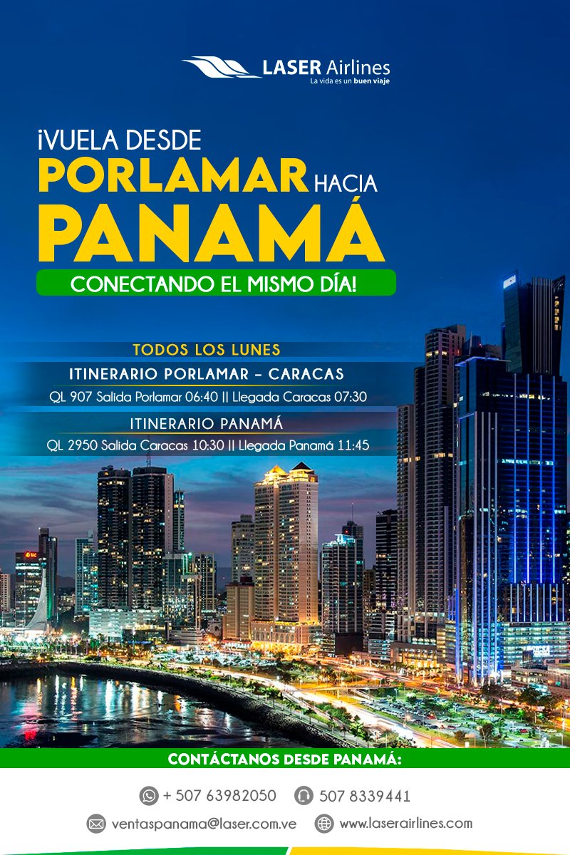 ¡Viaja a Panamá con nosotros saliendo desde Porlamar!