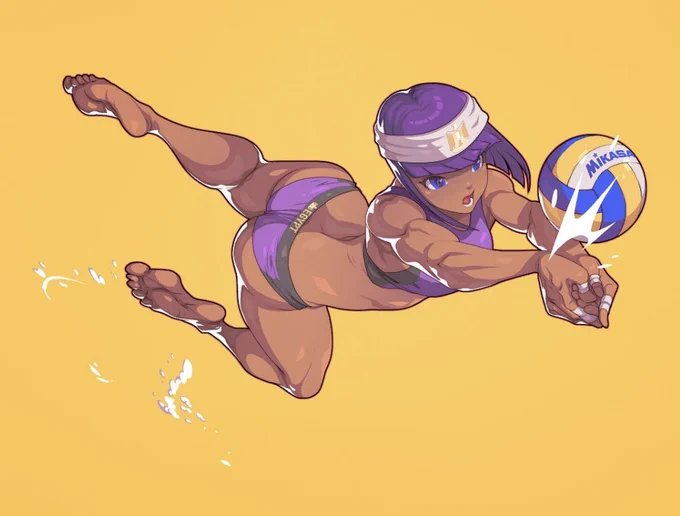 Menat as a volleyball star  #streetfighter #edwinhuang #menat #streetfighter5 