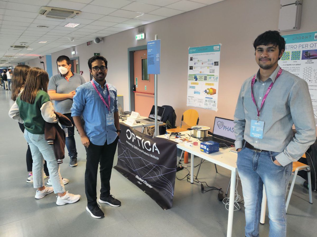 The 2nd Day in #PolitecnicodiTorino for our stand "Opticamente - Light Up your Mind" at "Biennale della Tecnologia 2022" was amazing! Thanks all for the large participation at the event. See you tomorrow for the last day of <a href="/BiennaleTech/">Biennale Tecnologia</a>!

<a href="/PoliTOnews/">Politecnico di Torino</a>
#opticastudentchapter