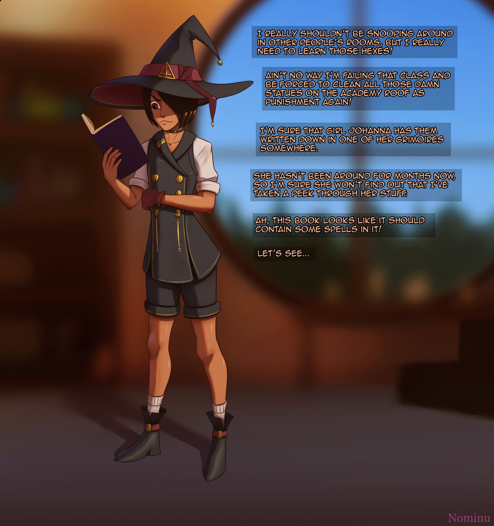 Nominu on twitter an upcoming examination has the witch student zemil